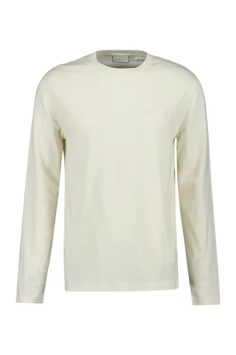 TRIČKO GANT REG TONAL SHIELD LS T-SHIRT CREAM