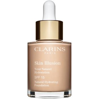 Clarins Skin Illusion Natural Hydrating Foundation rozjasňující hydratační make-up SPF 15 odstín 102.5C Porcelain 30 ml