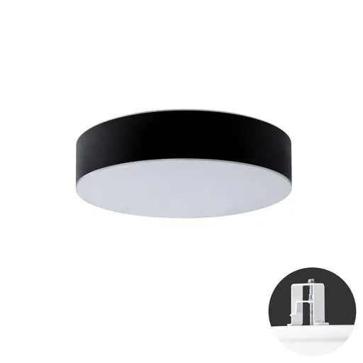 OSMONT ERI67162 ERIS CV4 stropní/nástěnné skleněné polovestavné svítidlo bílá / bílo - černá IP44 3000 K 35W LED DALI