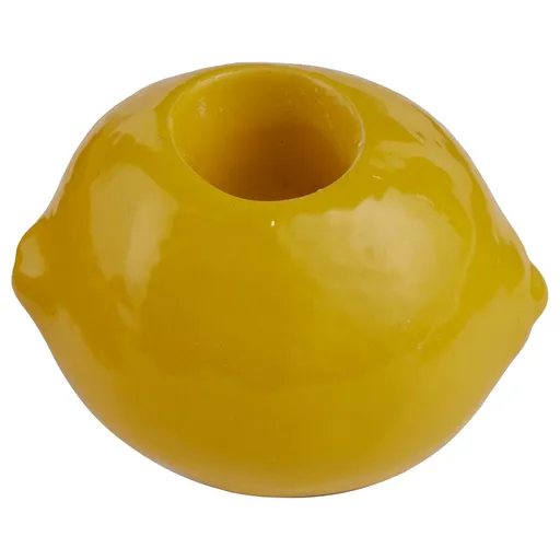 LEMON Svícen na dlouhou svíčku citron