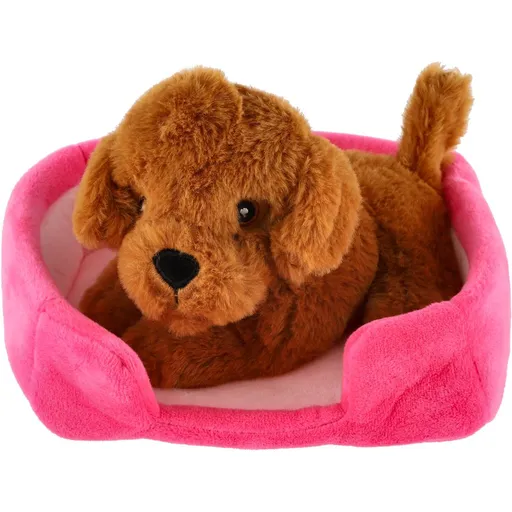 Zvířátko v pelíšku plyš 4 barvy 22 x 24 cm