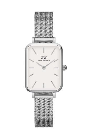 Hodinky Daniel Wellington Quadro Pressed stříbrná barva