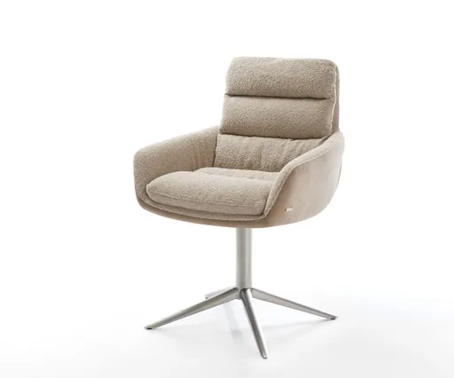 Otočná židle Abelia-Flex s područkami Materiál mix bláta