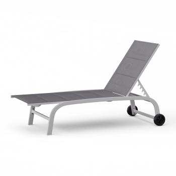 Blumfeldt Lounger Limala XXL, lehátko, nosnost 160 kg, 5stupňové polohovatelné opěradlo, kolečka