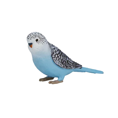 Andulka vlnkovaná modrá figurka