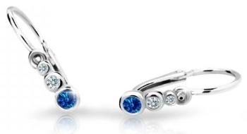Cutie Jewellery Dětské náušnice z bílého zlata C2255-10-X-2 modrá
