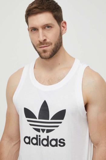 Bavlněný top adidas Originals Adicolor Classics Trefoil Tank bílá barva, IA4808