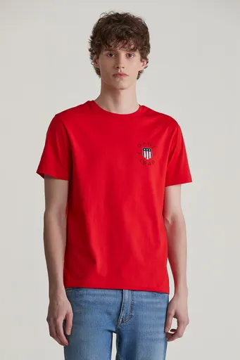 TRIČKO GANT PRINT SS TSHIRT BRIGHT RED