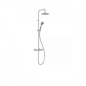 Tres BASE PLUS chróm sprchový set termostatický nástenný s hlavovou a ručnou sprchou 21639301 TG 21639301