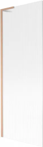 MEXEN/S Next L vanová zástěna FIX 70 x 150, proužky, měď kartáčovaná 895-070-000-03-09-65