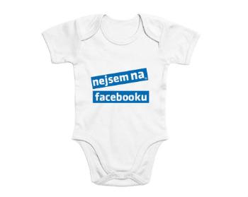 Dětské body krátký rukáv premium Nejsem na facebooku