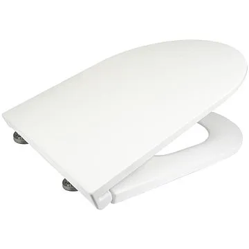 Mereo Samozavírací WC sedátko slim, duroplast, bílé, s odnímatelnými panty CLICK (CSS113S)