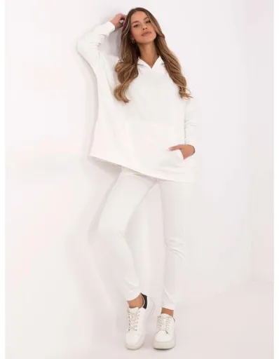 Ecru tepláková souprava basic s mikinou oversize