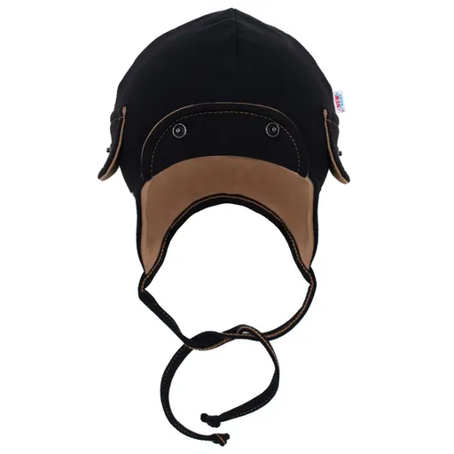 New Baby Jarní kojenecká čepička  Special One černá, vel. 68 (4-6m)