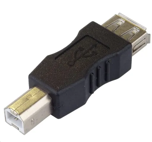 PremiumCord USB redukce A-B, Female/Male
