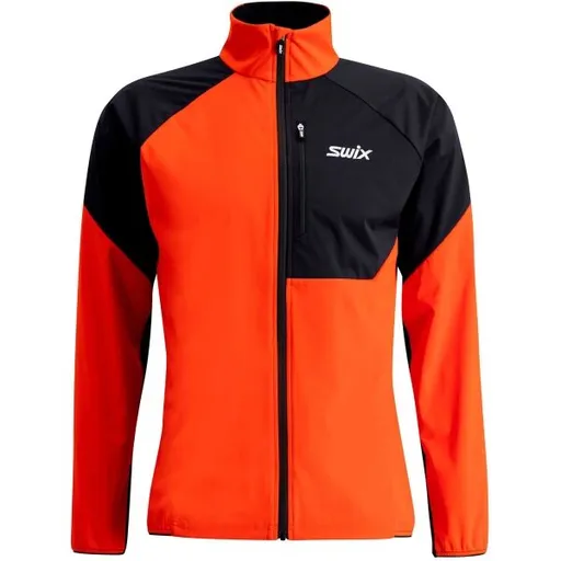 Swix FOCUS JACKET M Pánská sportovní bunda, oranžová, velikost