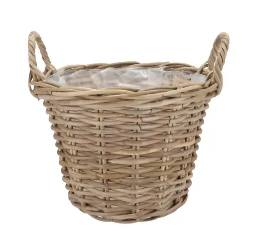 Béžový antik květináč v barokním stylu Baroque s andílky - 40*32*55 cm Clayre & Eef