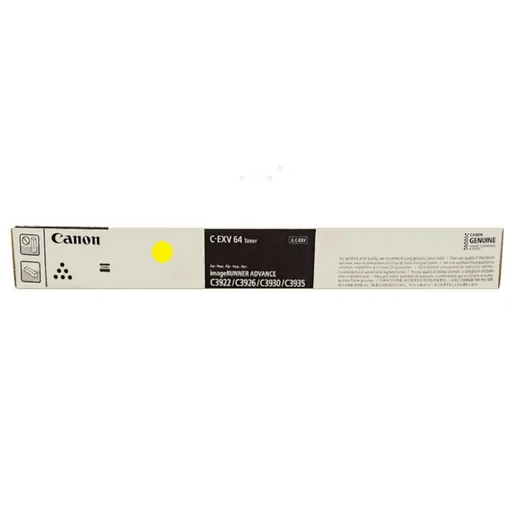CANON CEXV-64 Y - originální toner, žlutý, 25500 stran