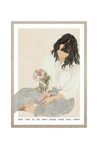 Nástěnná dekorace v rámu home & lifestyle