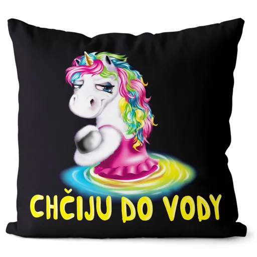 Polštář Chčiju do vody (Velikost: 40 x 40 cm)