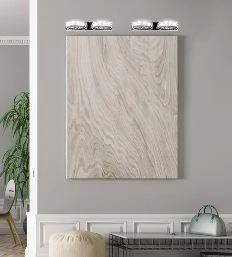 LED nástěnná lampa 2x3W krystaly SHIPI