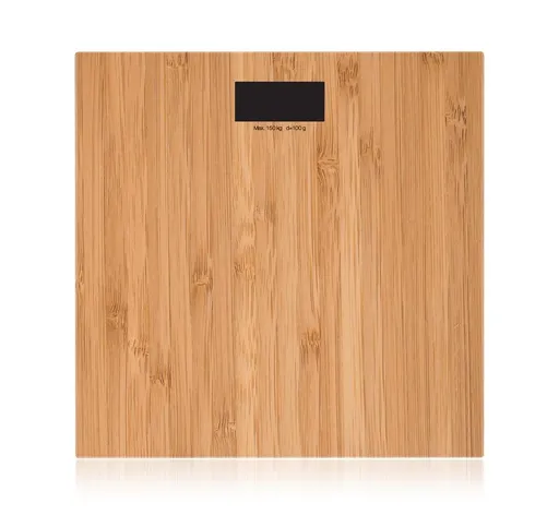 Pretty Up Osobní digitální váha PU-005WN 150 kg dekor dřevo