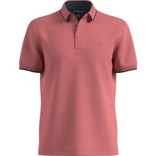 s.Oliver RL POLO NOOS Pánská polokošile, růžová, velikost