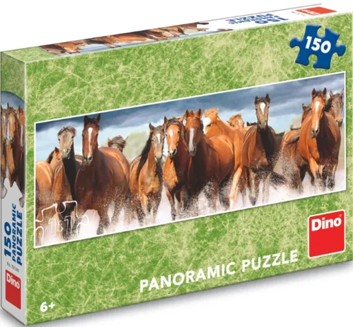 Puzzle Koně ve vodě 150 dílků panoramic