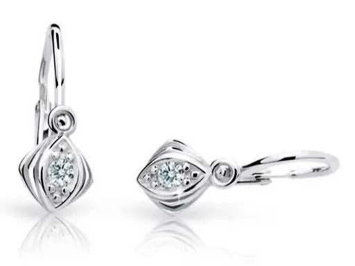 Cutie Diamonds Dětské náušnice z bílého zlata s brilianty DC1897-10-00-X-2