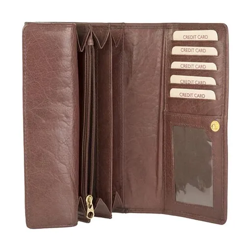 Dámská kožená peněženka Lagen V62 Brown