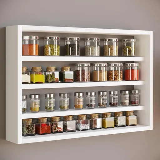 VCM Kuchyňská police Esaldi M, bílá