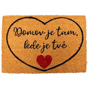 Home Elements Rohož Domov je tam kde je tvé srdce, 40×60 cm (8595556485958)