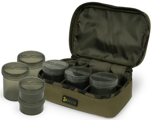 Avid carp pouzdro rvs 8-pot hookbait pouch