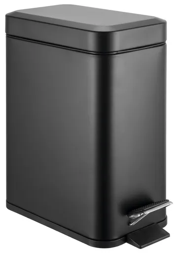 AQUALINE SIMPLE LINE odpadkový koš obdélníkový 5l, černá mat GAQ005B