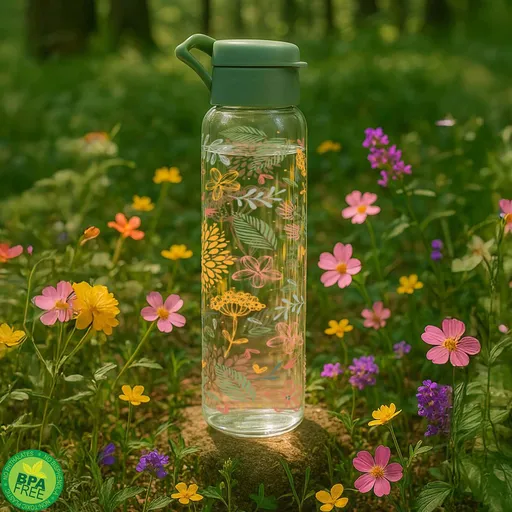 TORO LÁHEV NA VODU DEKOR BOTANICA S ÚCHYTEM 750ML,PLAST