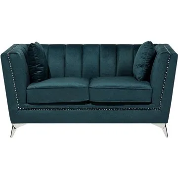 Elegantní modro zelená čalouněná BELIANI pro 2 GAULA (beliani_116081)