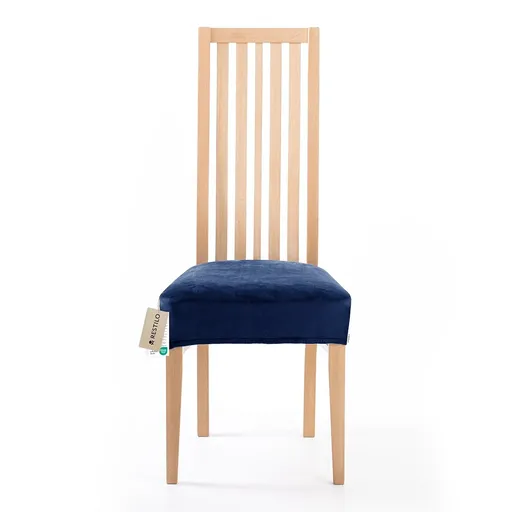 Restilo Napínací potah na sedák na židli Sento indigo, 40 x 40 + 5 cm