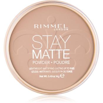 Rimmel Stay Matte pudr odstín 005 Silky Beige 14 g