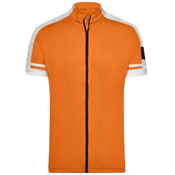 James & Nicholson Pánský cyklistický dres JN454 - Oranžová | M