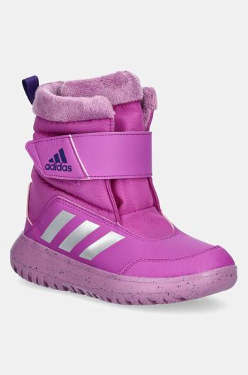 Dětské zimní boty adidas Winterplay C fialová barva, IE8673