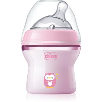 Chicco Natural Feeling Pink Girl kojenecká láhev 0 m+ 150 ml