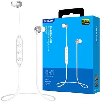 KAKU Magnetic Earphone bezdrátové sluchátka do uší, bílé (KAK14651)