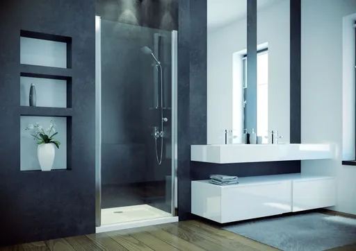 BESCO Bezrámové sprchové dveře SINCO Barva rámu Chrom/Leštěný hliník (ALU), Rozměr A 90, Rozměr C 195, Směr zavírání Univerzální Levé / Pravé, Výplň Čiré bezpečnostní sklo 6 mm BCSIN90