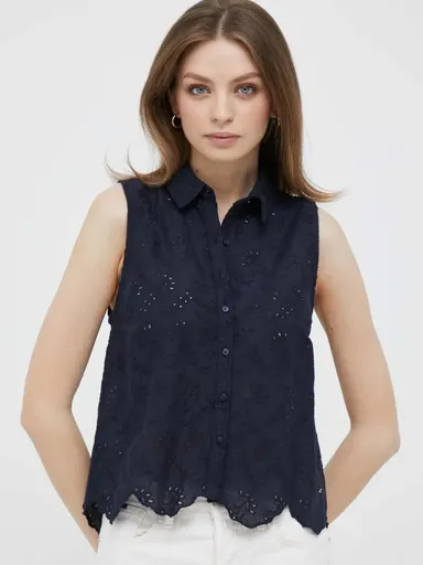 Pepe Jeans dámský tmavě modrý top PL304553594 L