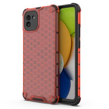 HONEYCOMB Ochranný kryt Samsung Galaxy A03 červený