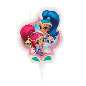 Dekora Narozeninová svíčka - Shimmer and Shine 7 cm