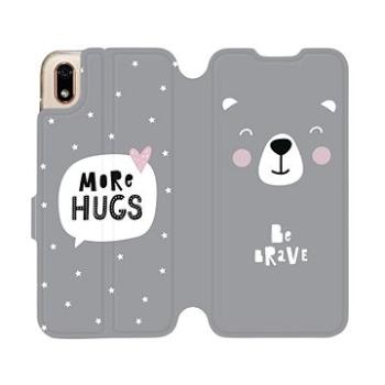 Flipové pouzdro na mobil Huawei Y5 2019 - MH06P Be brave - more hugs (5903226920709)