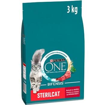 Purina ONE sterilcat s hovězím 3 kg (7613035611610)