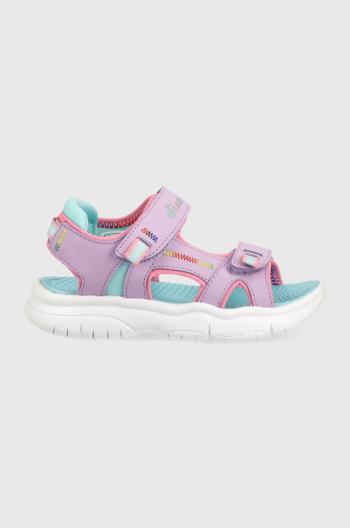 Dětské sandály Skechers Flex Splash Vibrant Mood fialová barva