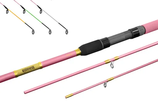 Delphin Prut Queen Feeder + 3 špičky 330cm 100g,Delphin Prut Queen Feeder + 3 špičky 330cm 100g